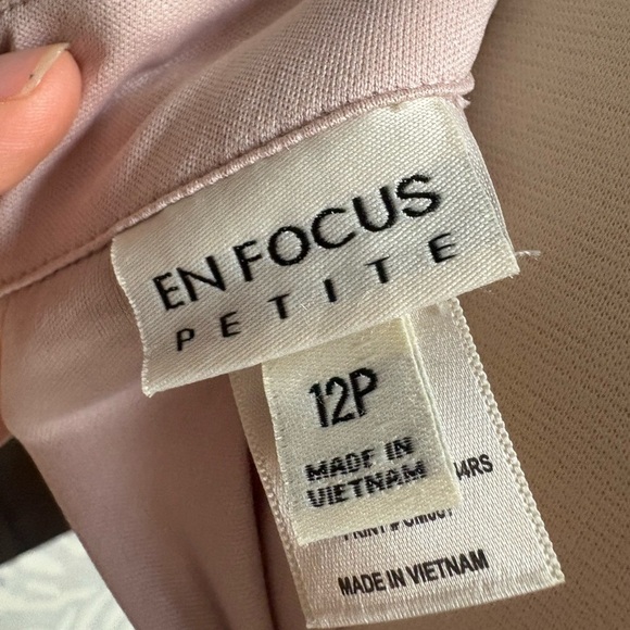 Enfocus Studio Mauve and Black Dress - Picture 3 of 4